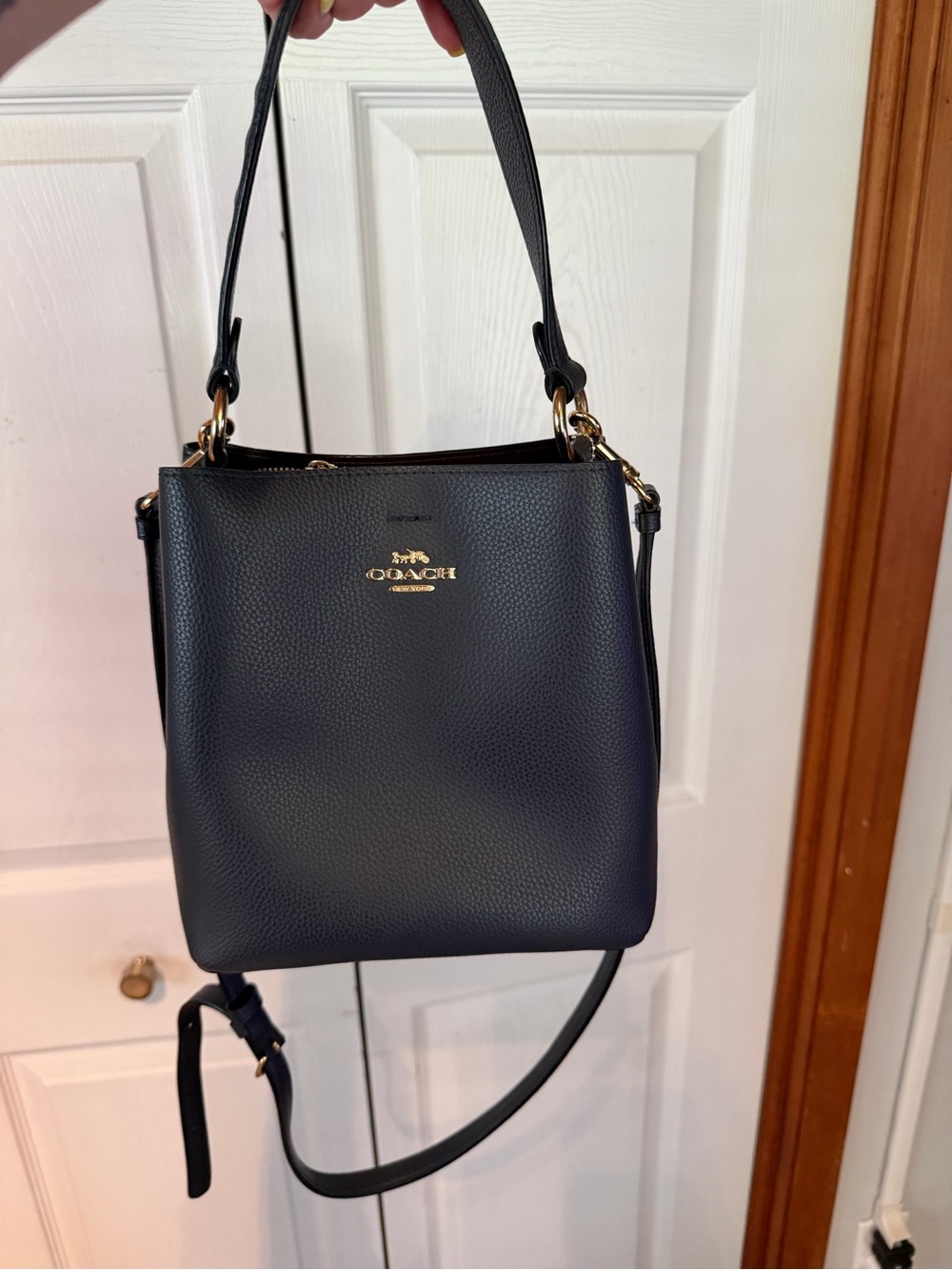 Coach Small Town Bucket Bag - Navy Blue - Picture 2 of 7